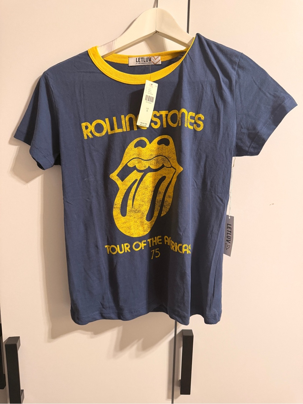 Daydreamer Letluv x The Rolling Stones Tour of the Americas ’75 Ringer Tee - Picture 3 of 3